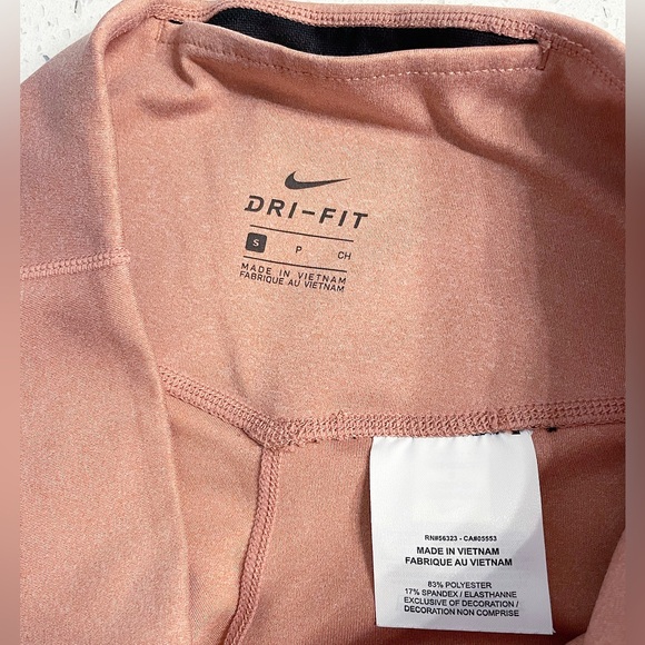 Nike Dri-Fit Crop Leggings Pink/Peach/Muave Women’s S Capri Yoga Pants - Picture 6 of 6